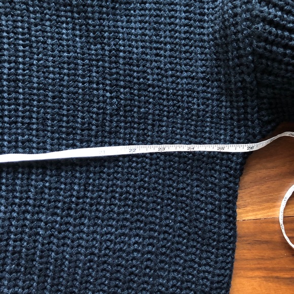 SOLD Black Chunky Knit Bubble Sleeve Sweater - Picture 7 of 8